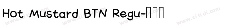 Hot Mustard BTN Regu字体转换